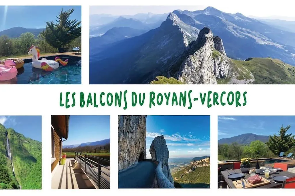 Balcons Du Royans.Logement Entier Piscine Saint-Jean-en-Royans France
